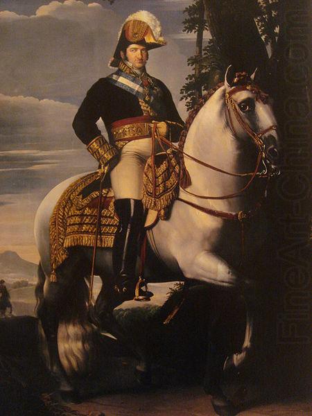 Vicente Lopez y Portana Equestrian portrait of Ferdinand VII of Spain china oil painting image
